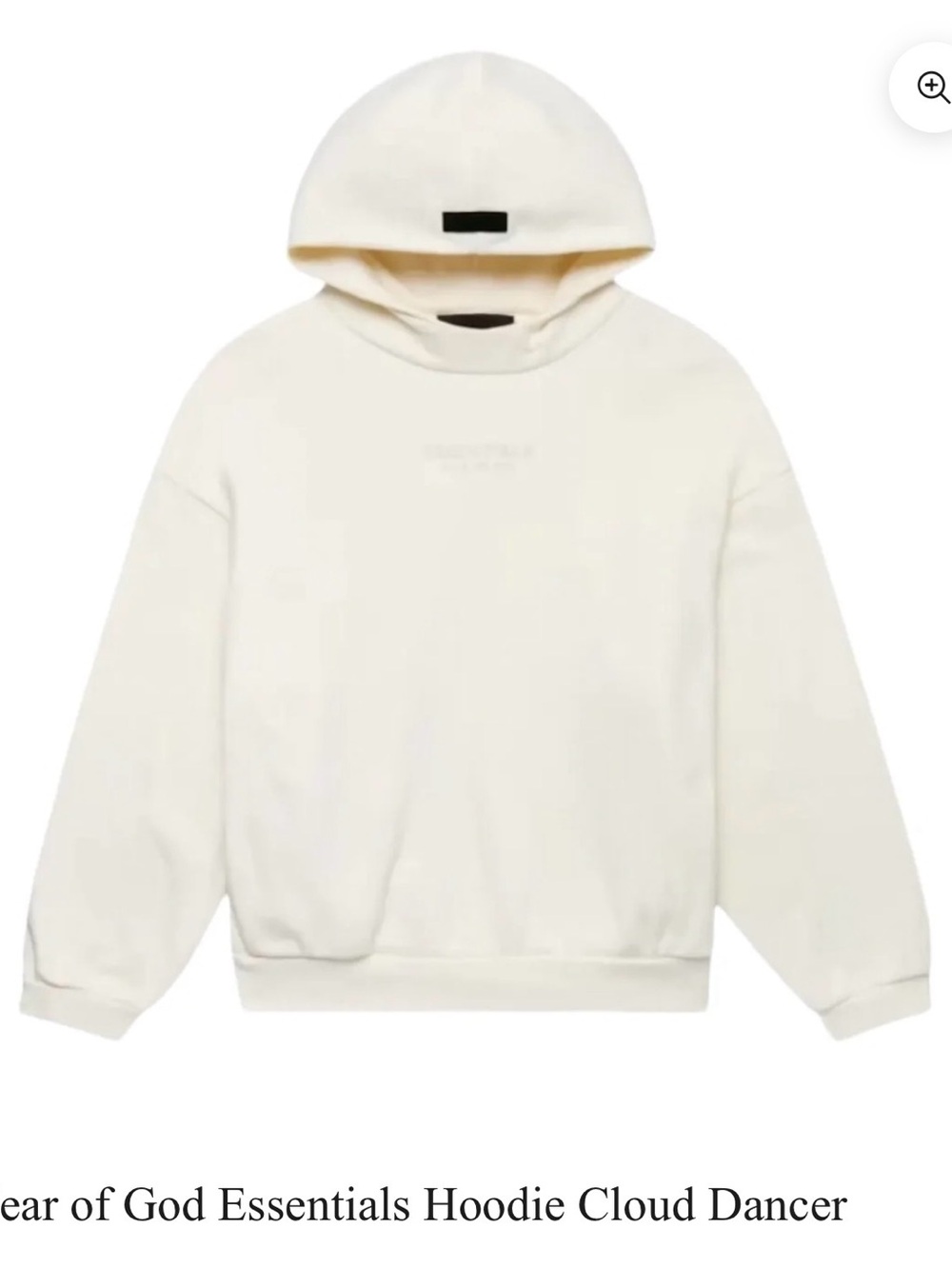 Essentials Men’s Hoodie in Cloud (Off-White)